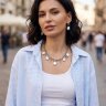 Серьги с барочным жемчугом