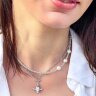 Сет из чокера и цепочки с подвеской "Кит"