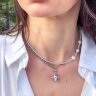 Сет из чокера и цепочки с подвеской "Кит"
